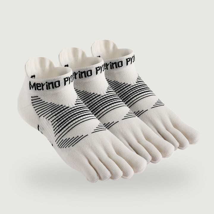 Unisex Merino No‑Show Toe Socks