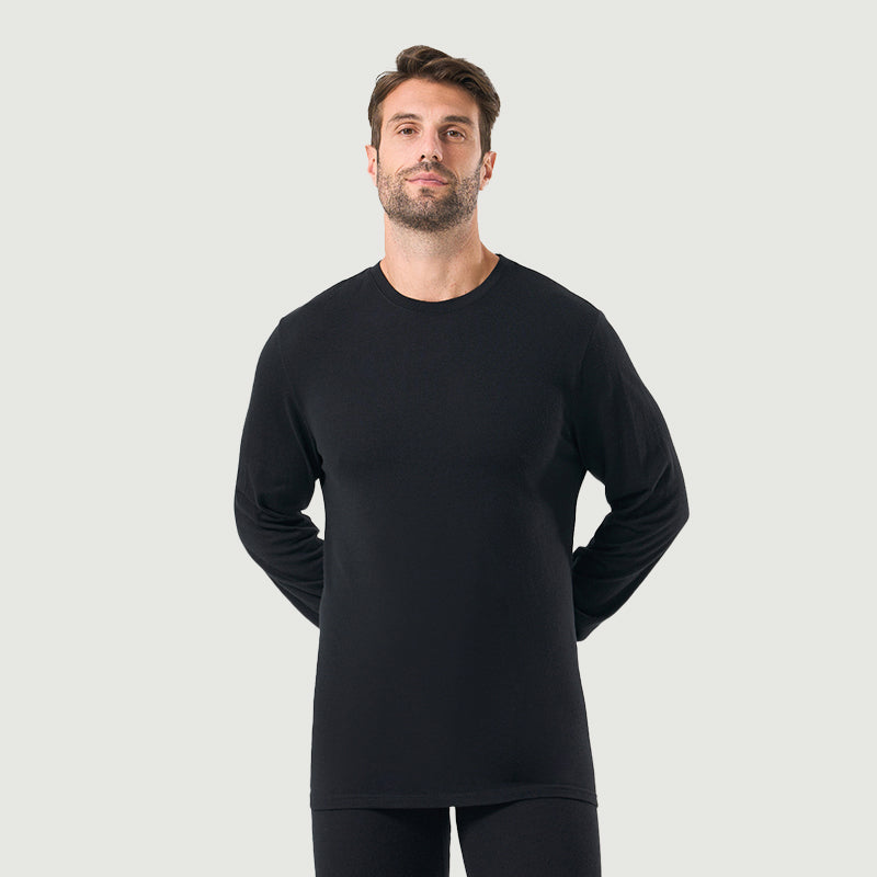 Herren Merino 200g Langarm Crew