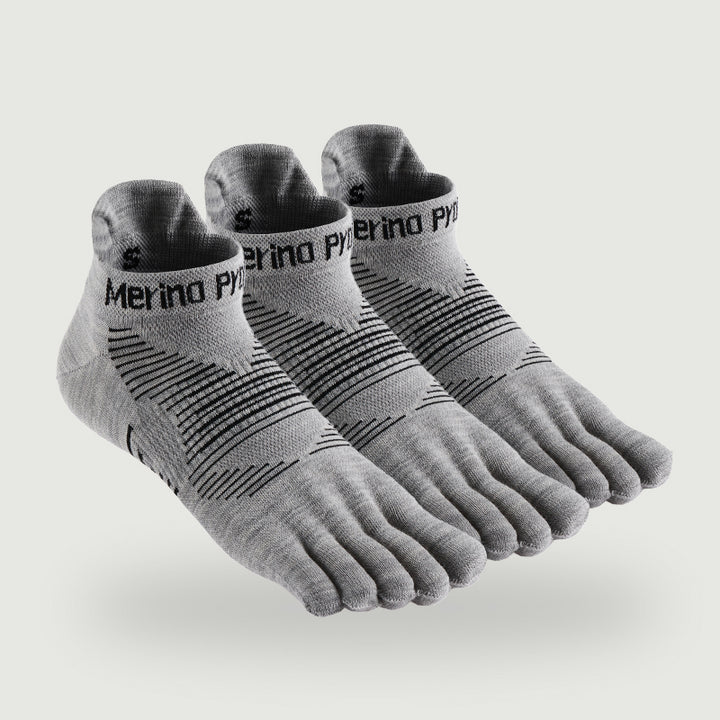 Unisex Merino No‑Show Toe Socks