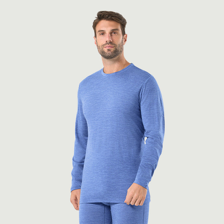 Herren Merino 200g Langarm Crew