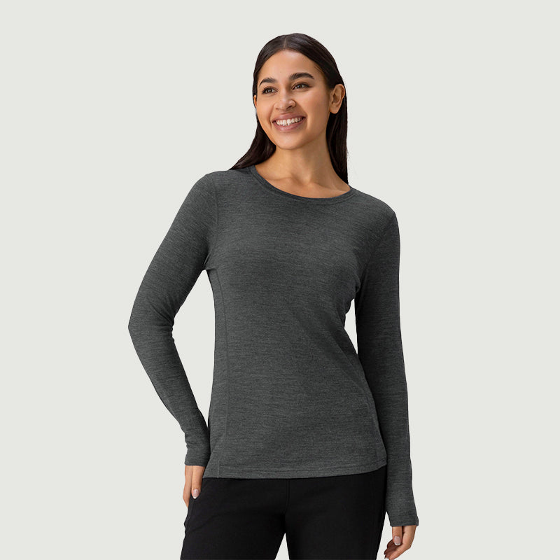 Women's Merino 200g Advanced Raglan Long Sleeve Crew