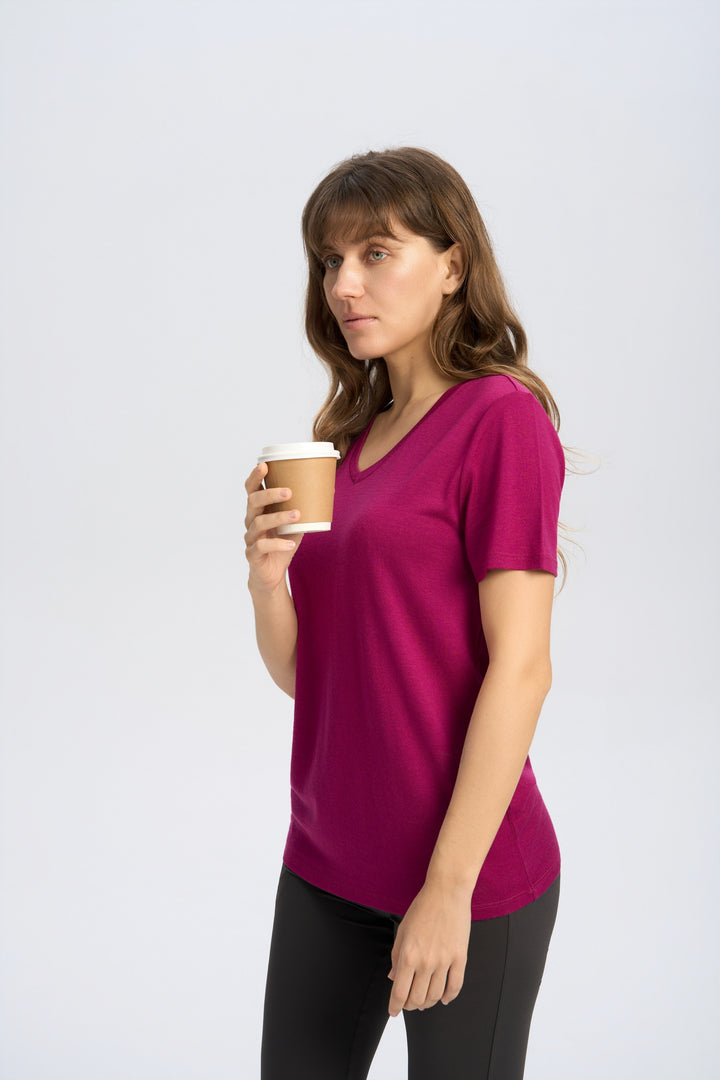 Women’s Merino 170g Advanced V-Neck T-Shirt
