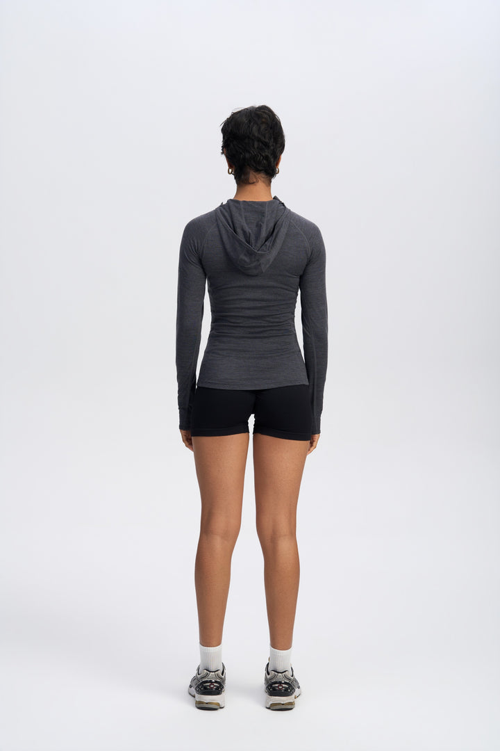 Damen Merino 200g Half-Zip Hoodie