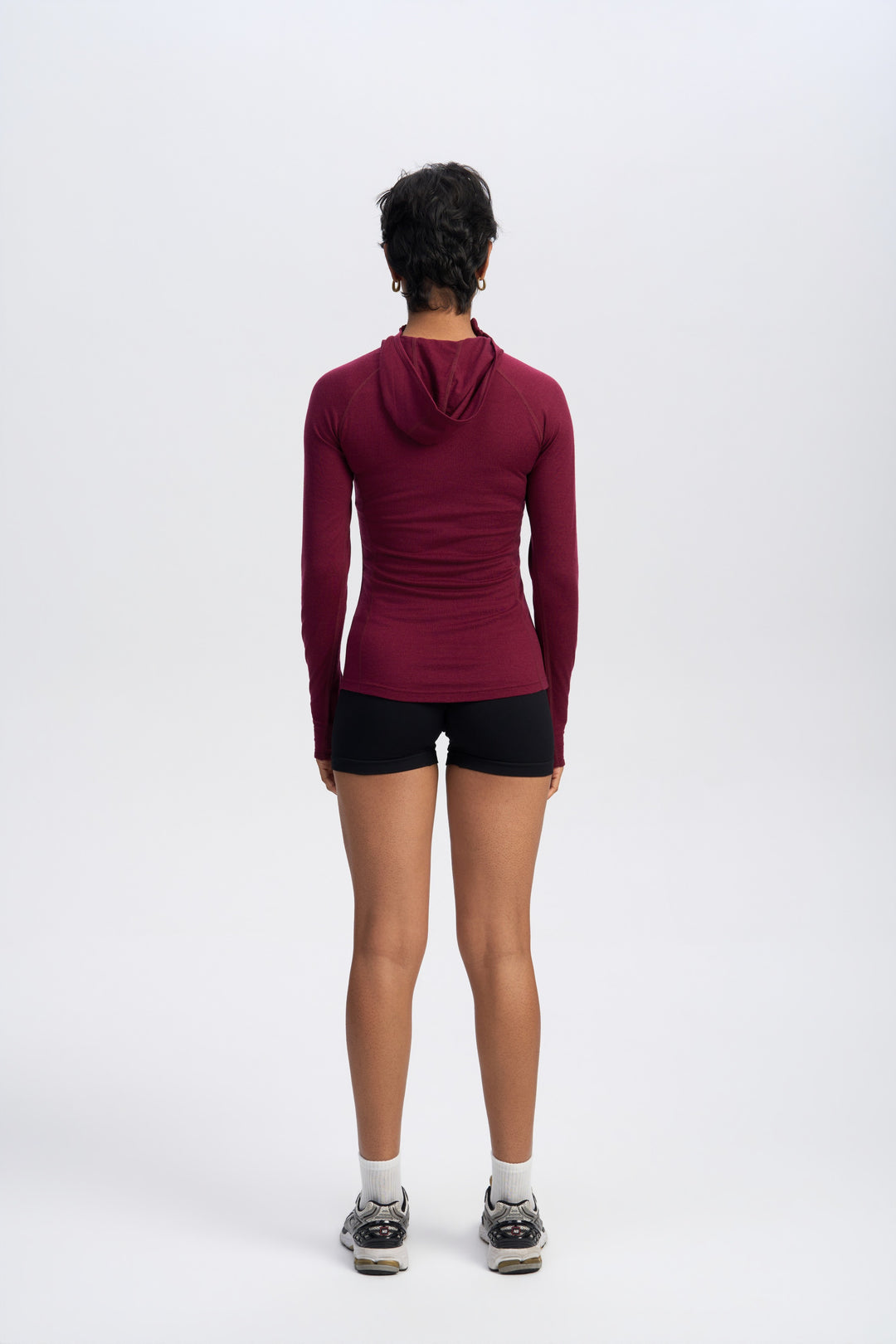 Damen Merino 200g Half-Zip Hoodie