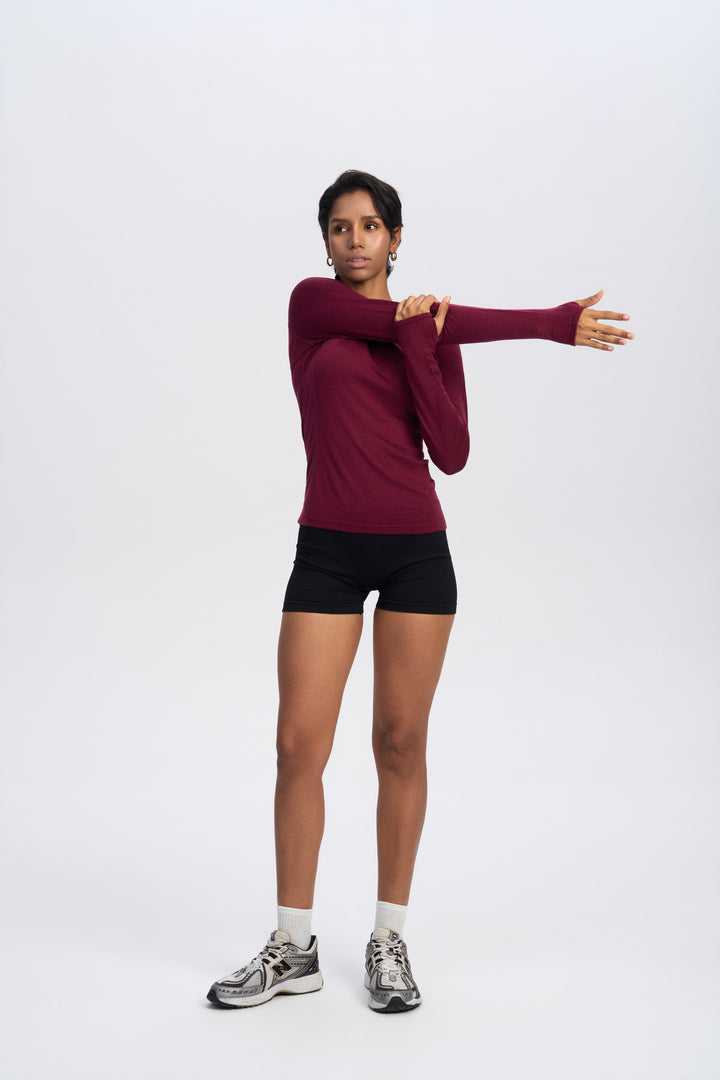 Damen Merino 200g Half-Zip Hoodie