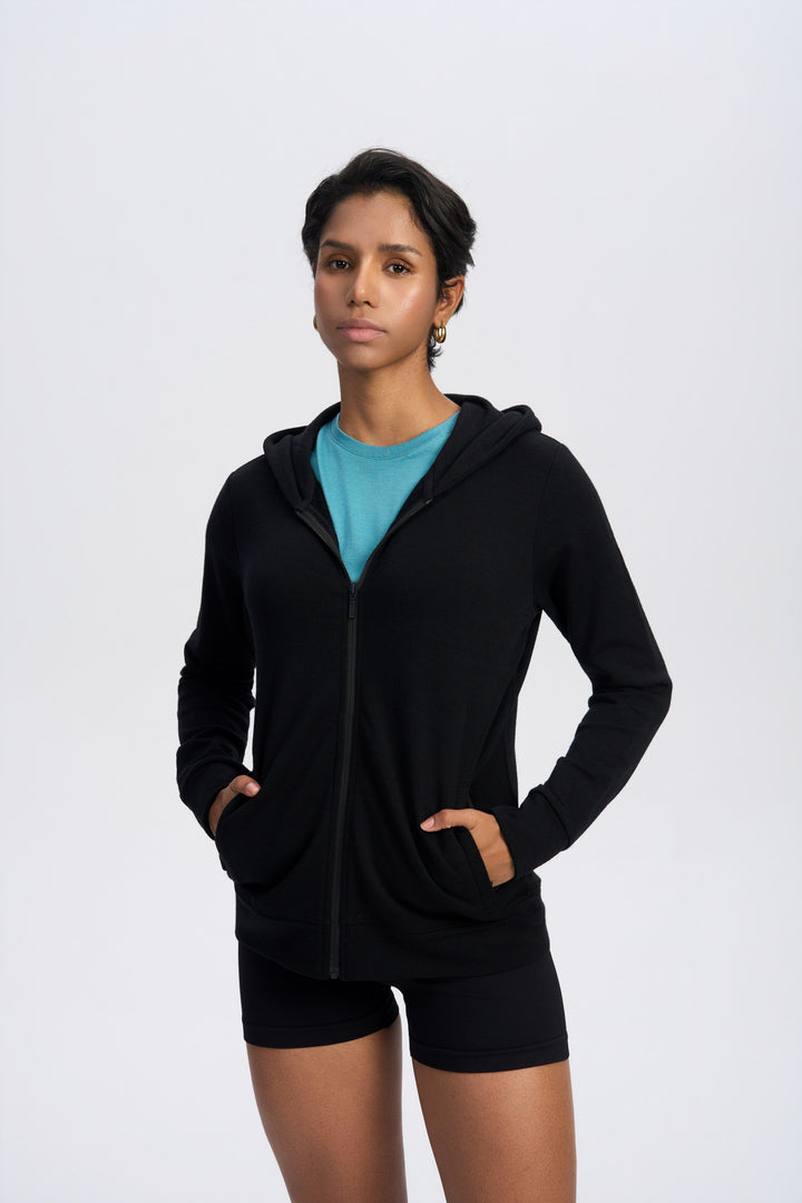 Damen Merino 220g Full-Zip Hoodie