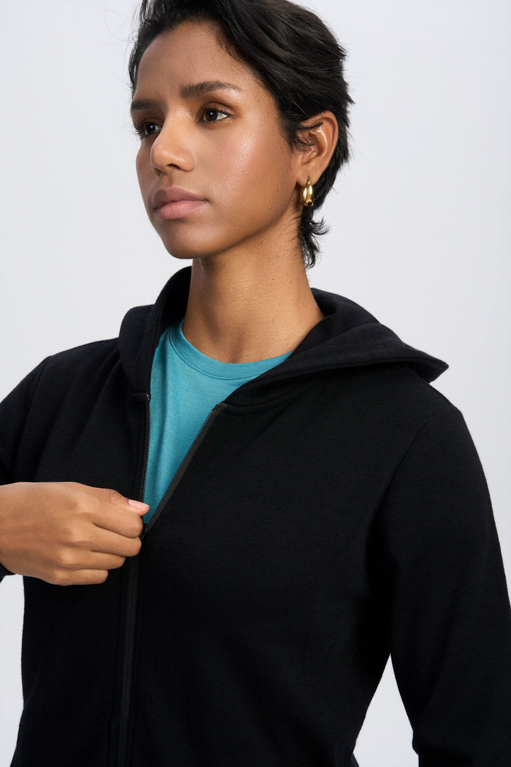 Damen Merino 220g Full-Zip Hoodie