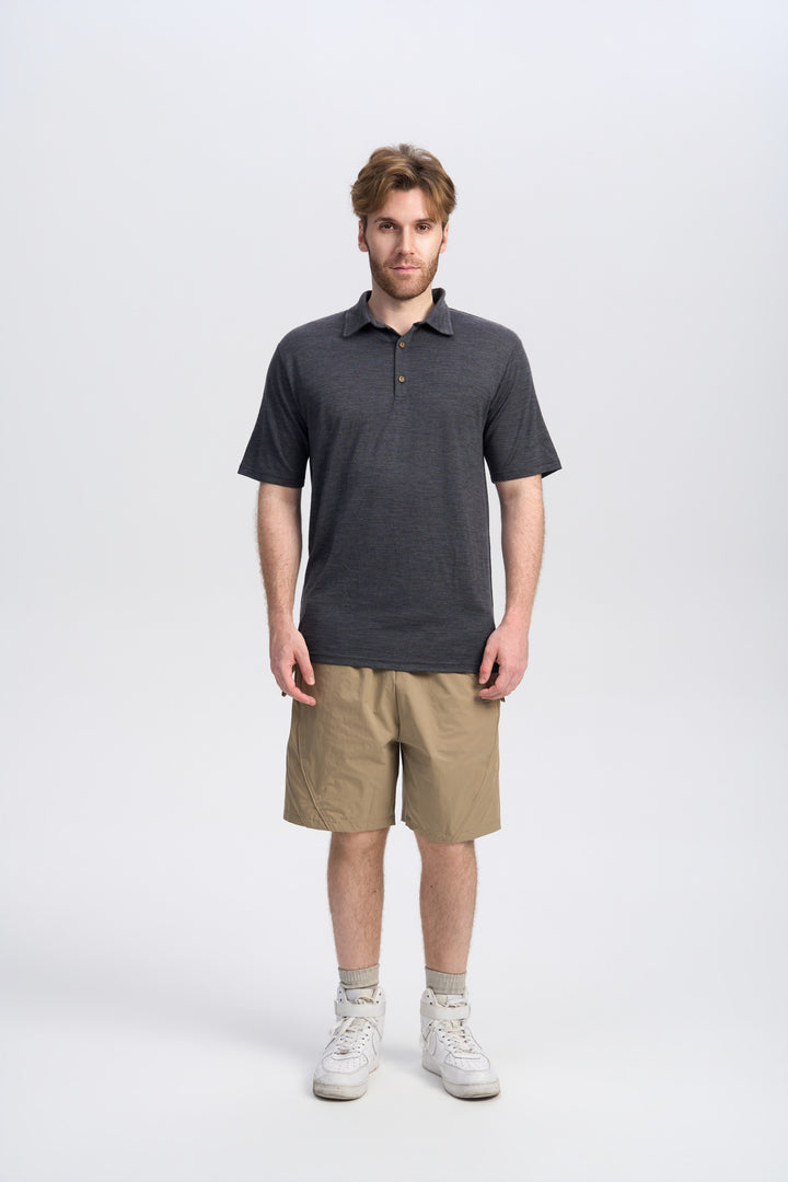 Men's Merino 170g Short Sleeve Polo Shirt