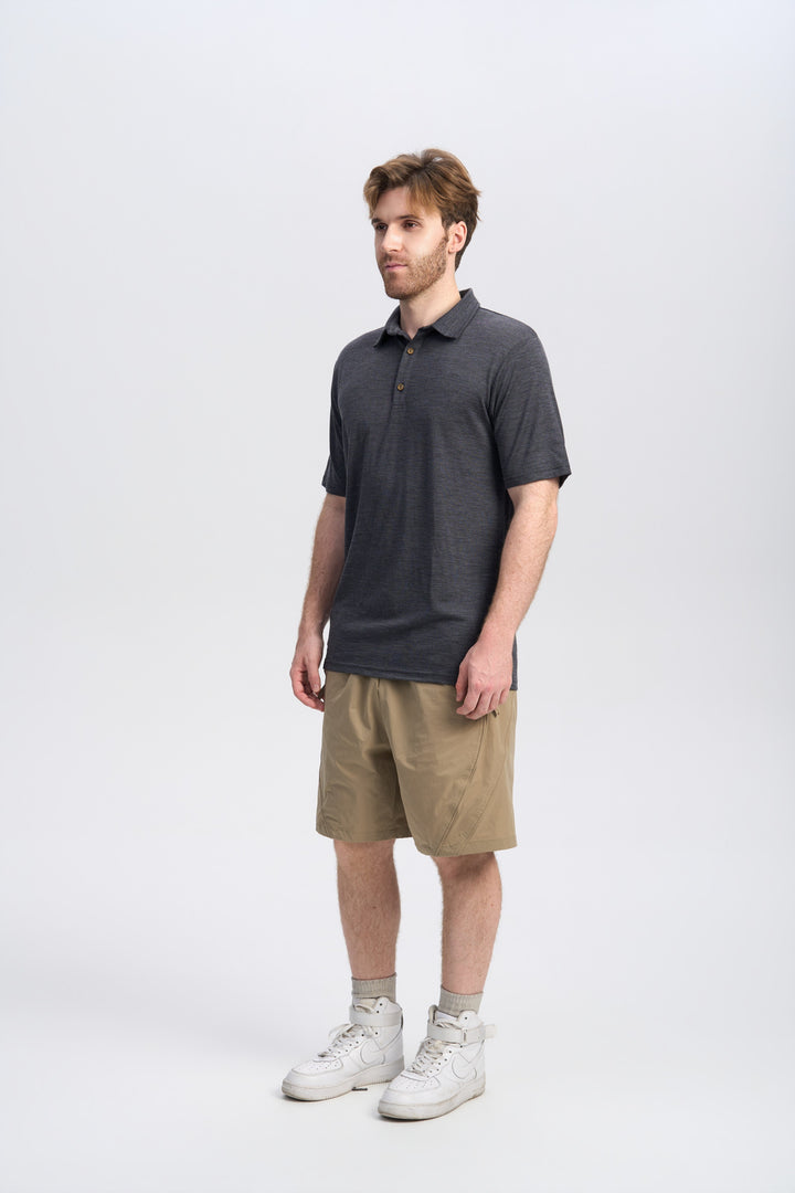Men's Merino 170g Short Sleeve Polo Shirt