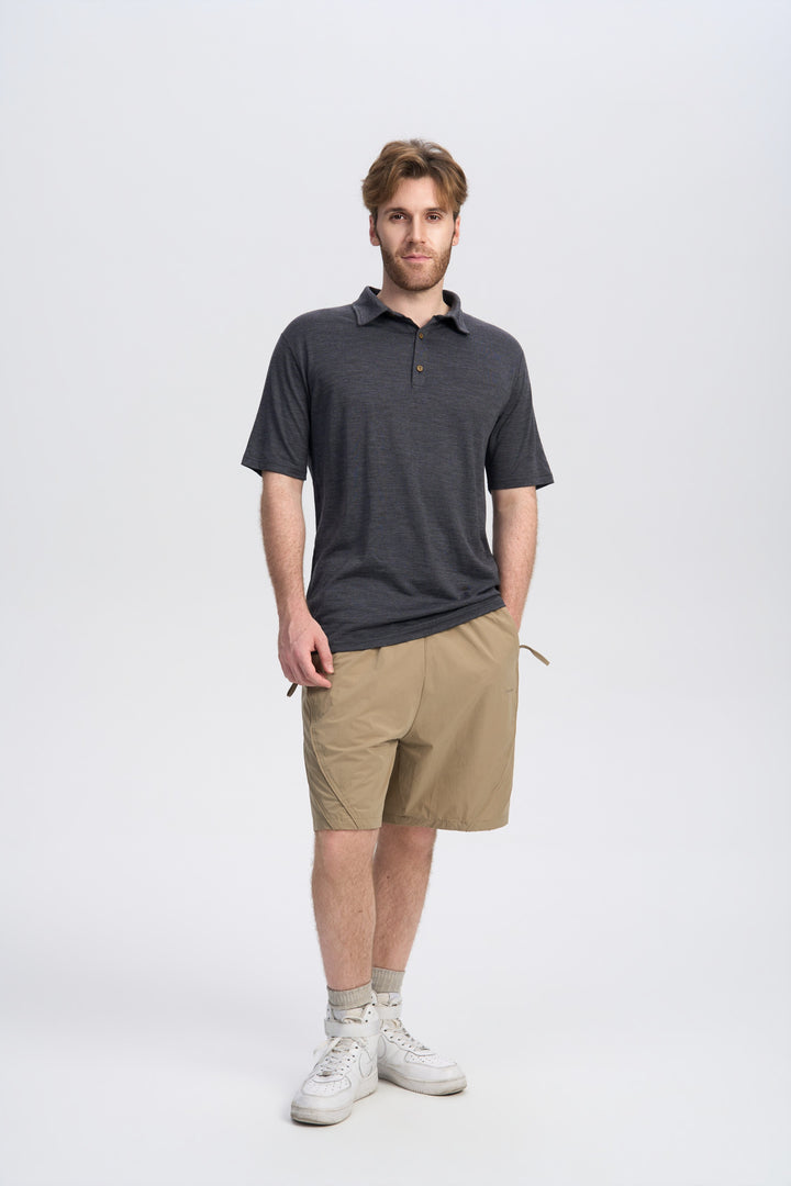 Men's Merino 170g Short Sleeve Polo Shirt