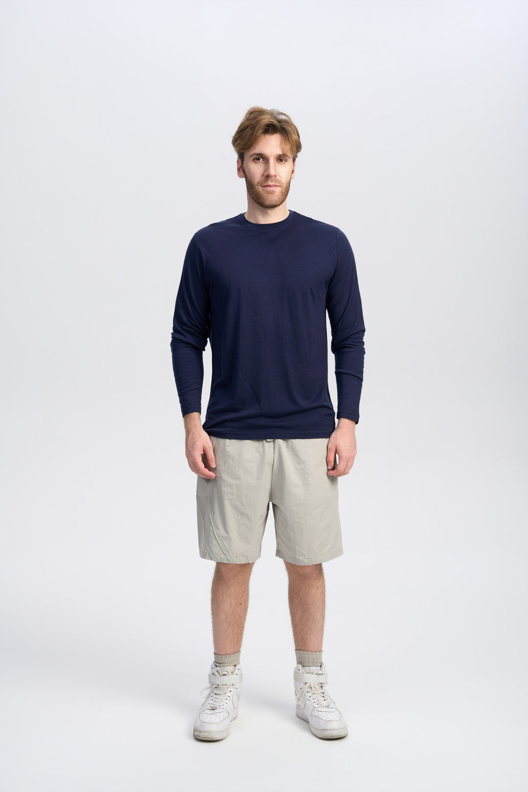 Herren Merino Langarmshirt 170 g – Ganzjahres-Crew