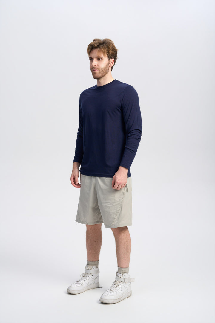 Herren Merino Langarmshirt 170 g – Ganzjahres-Crew