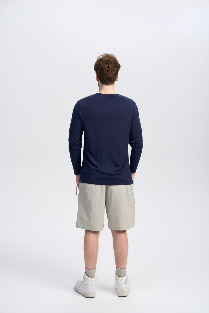Herren Merino Langarmshirt 170 g – Ganzjahres-Crew