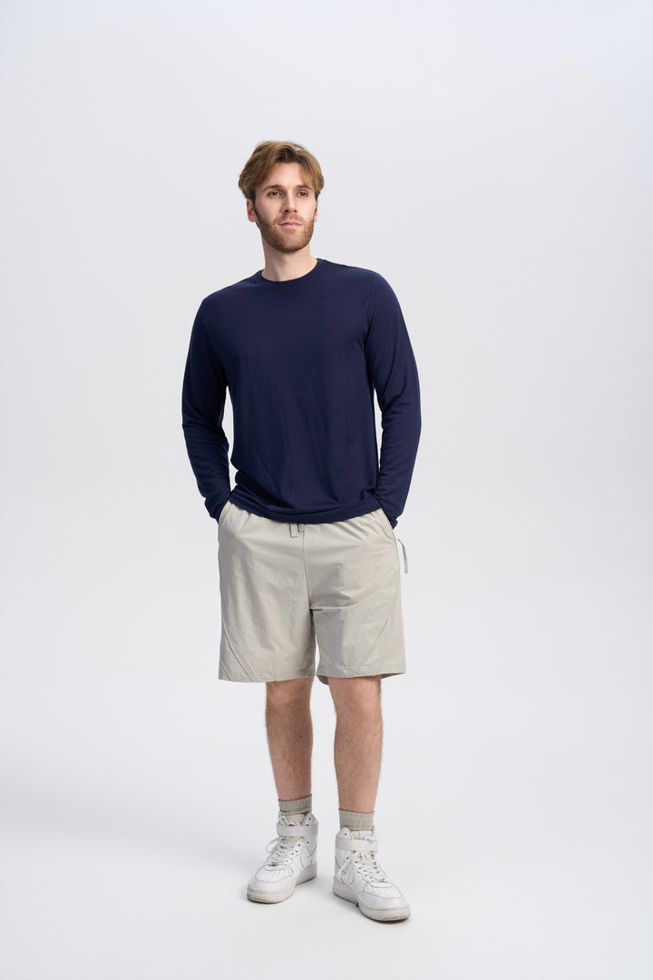 Herren Merino Langarmshirt 170 g – Ganzjahres-Crew
