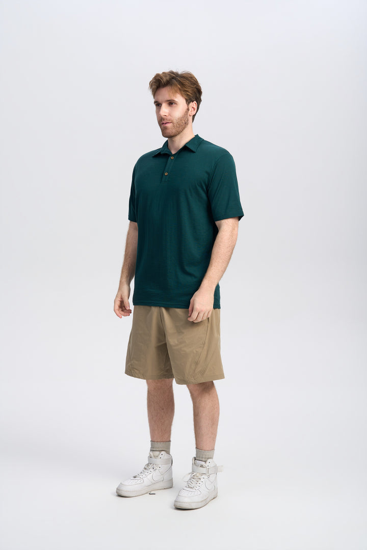 Men's Merino 170g Short Sleeve Polo Shirt