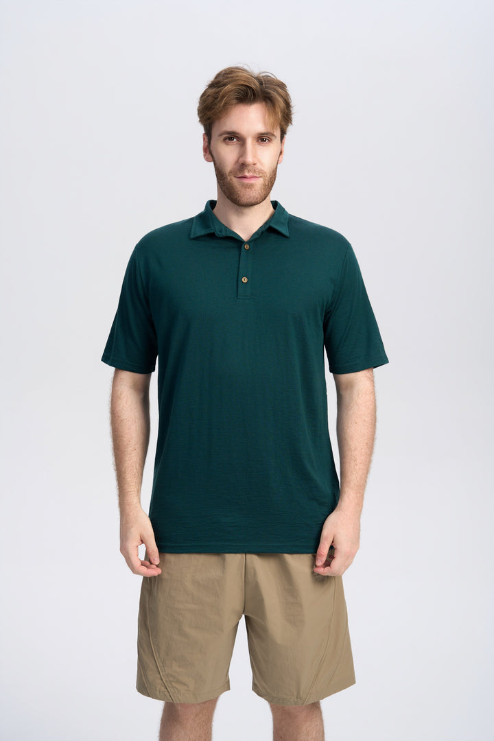 Men's Merino 170g Short Sleeve Polo Shirt