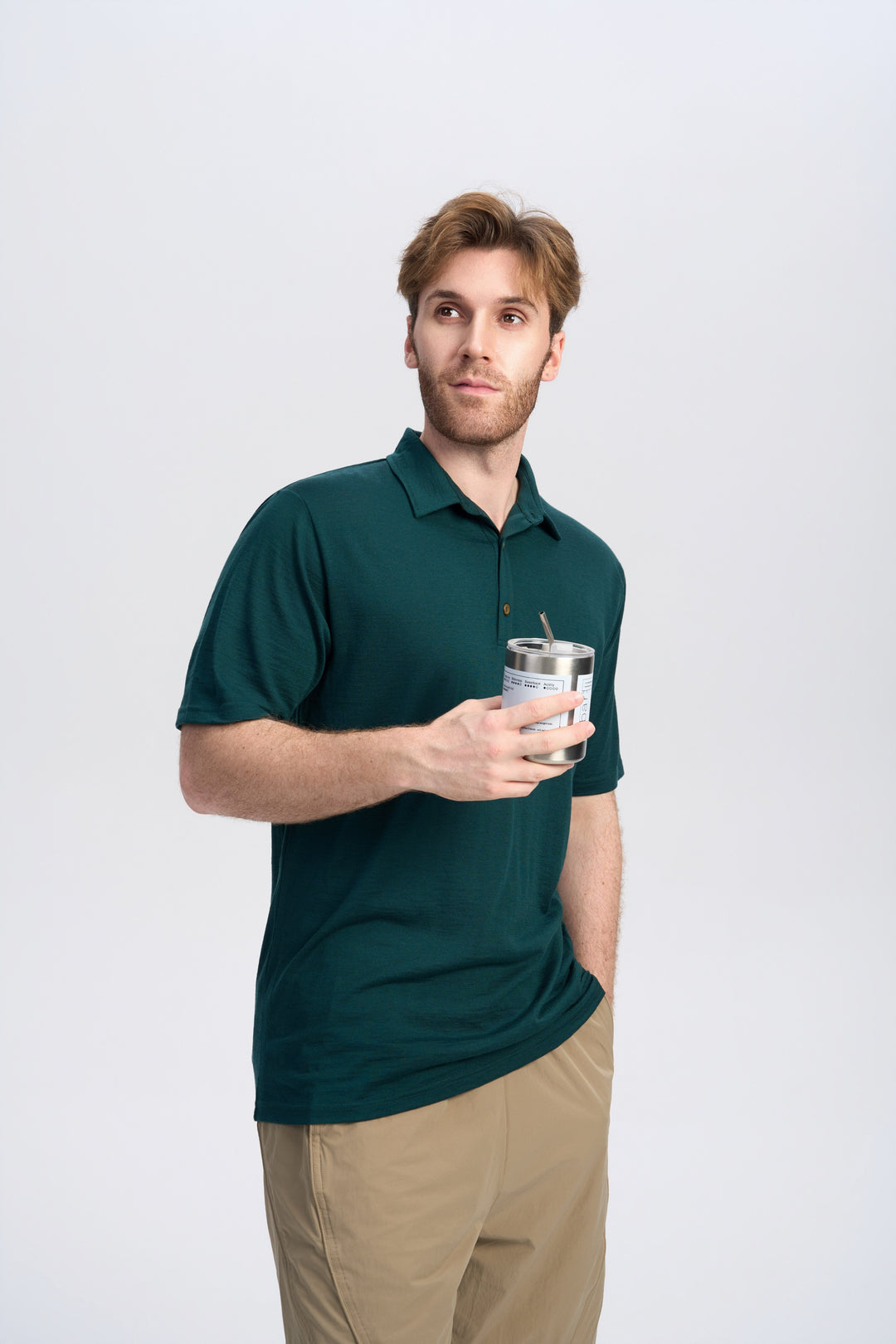 Men's Merino 170g Short Sleeve Polo Shirt