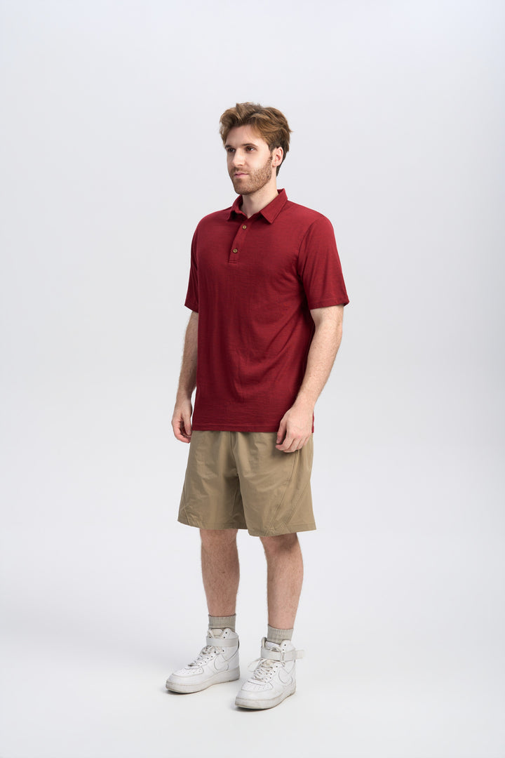 Men's Merino 170g Short Sleeve Polo Shirt
