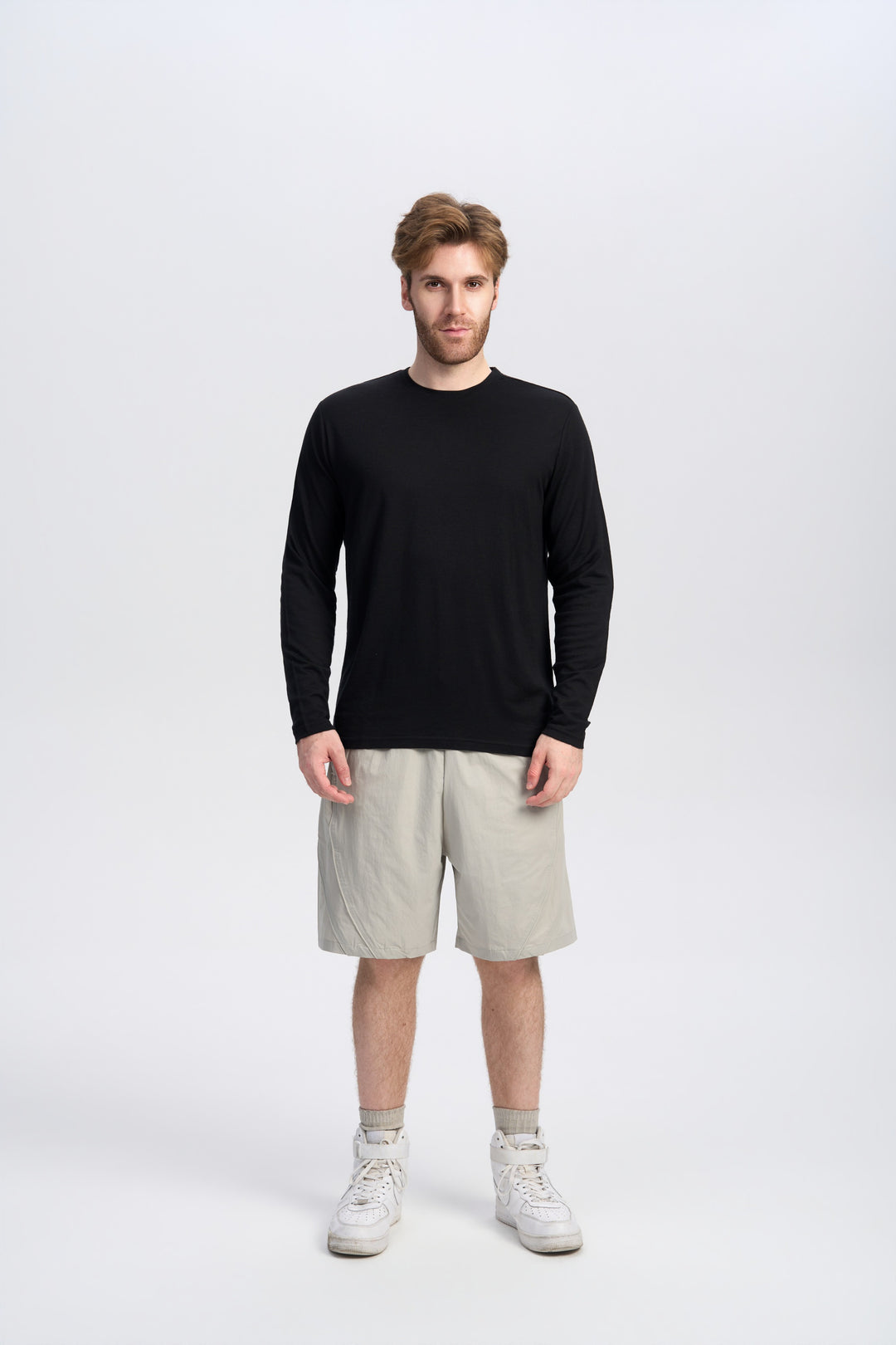 Herren Merino Langarmshirt 170 g – Ganzjahres-Crew