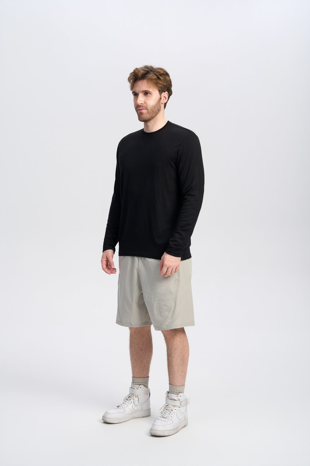 Herren Merino Langarmshirt 170 g – Ganzjahres-Crew