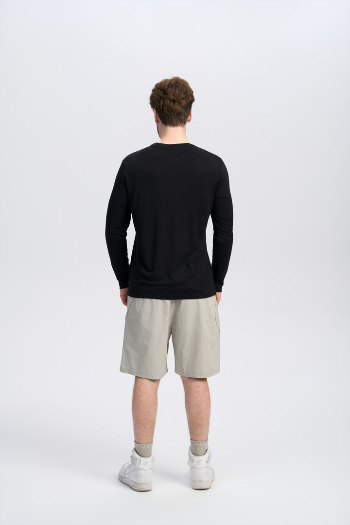 Herren Merino Langarmshirt 170 g – Ganzjahres-Crew