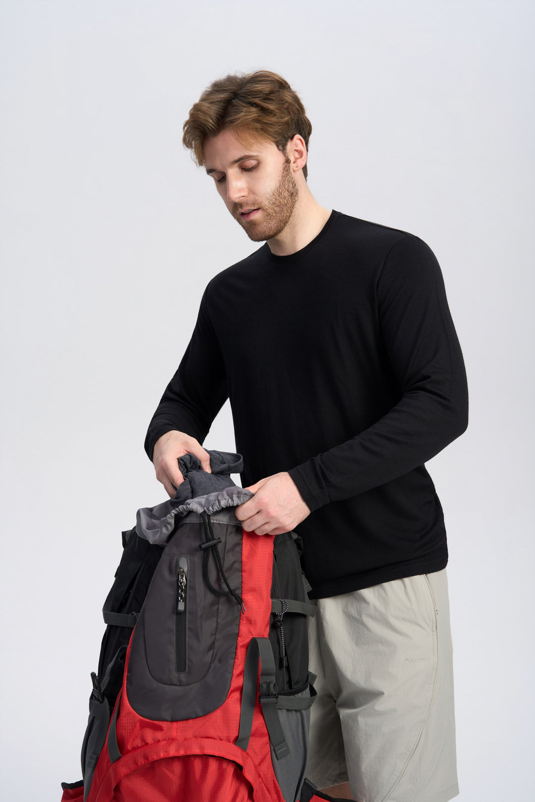 Herren Merino Langarmshirt 170 g – Ganzjahres-Crew
