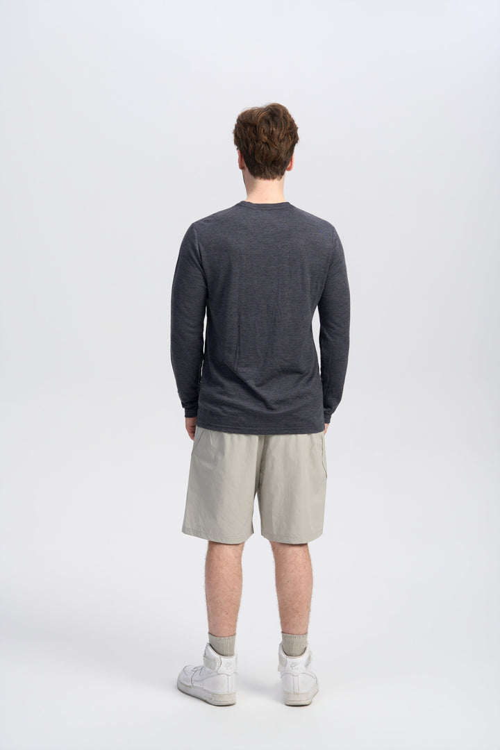 Herren Merino Langarmshirt 170 g – Ganzjahres-Crew
