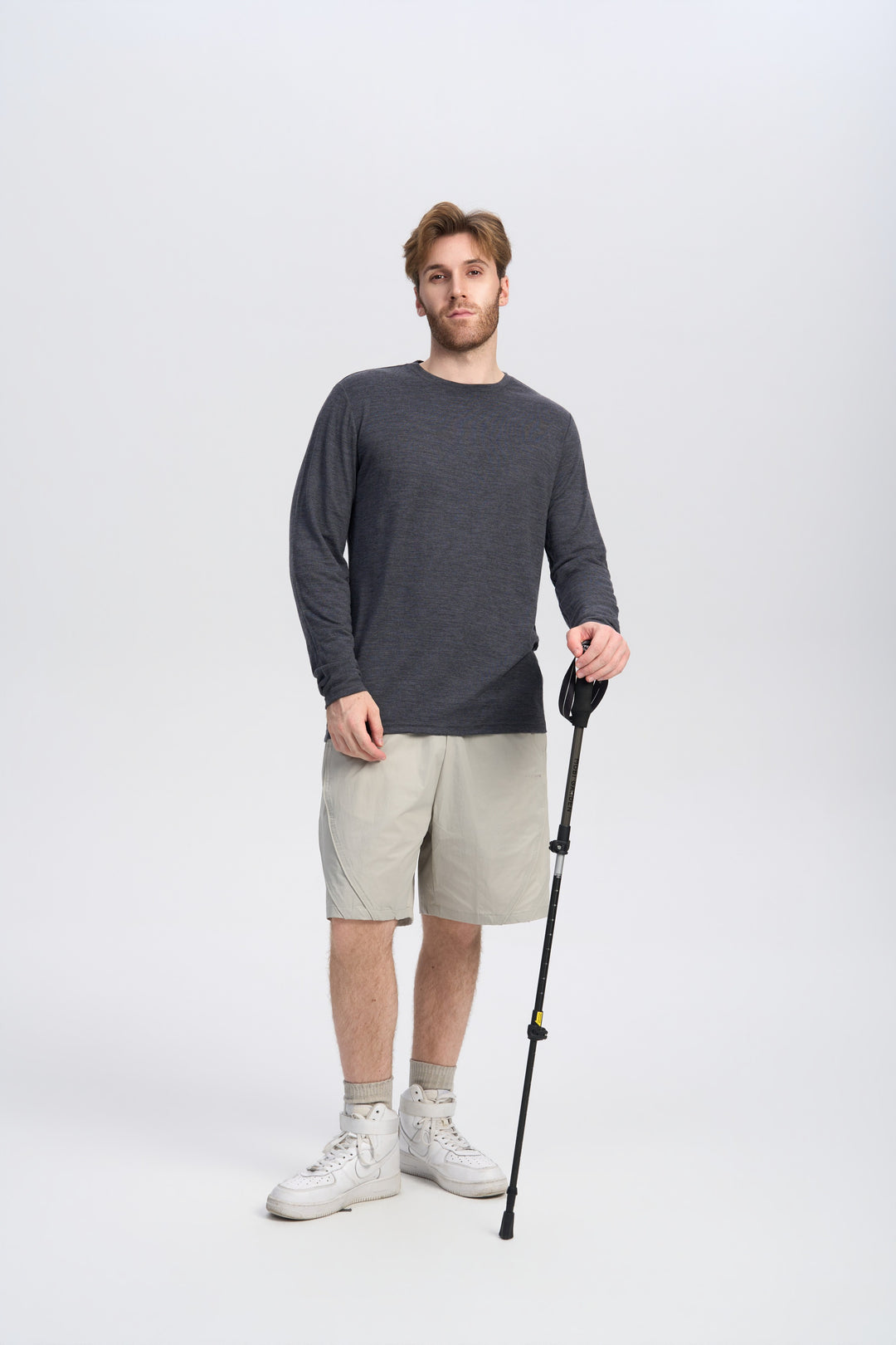Herren Merino Langarmshirt 170 g – Ganzjahres-Crew