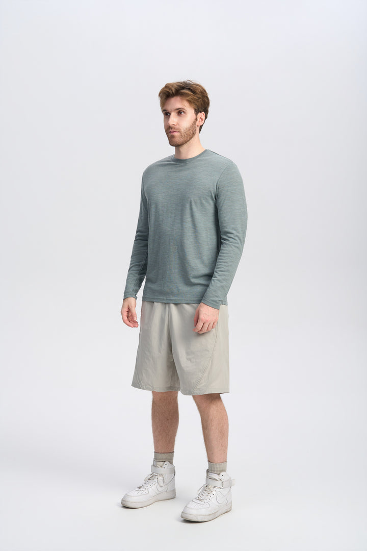 Herren Merino Langarmshirt 170 g – Ganzjahres-Crew