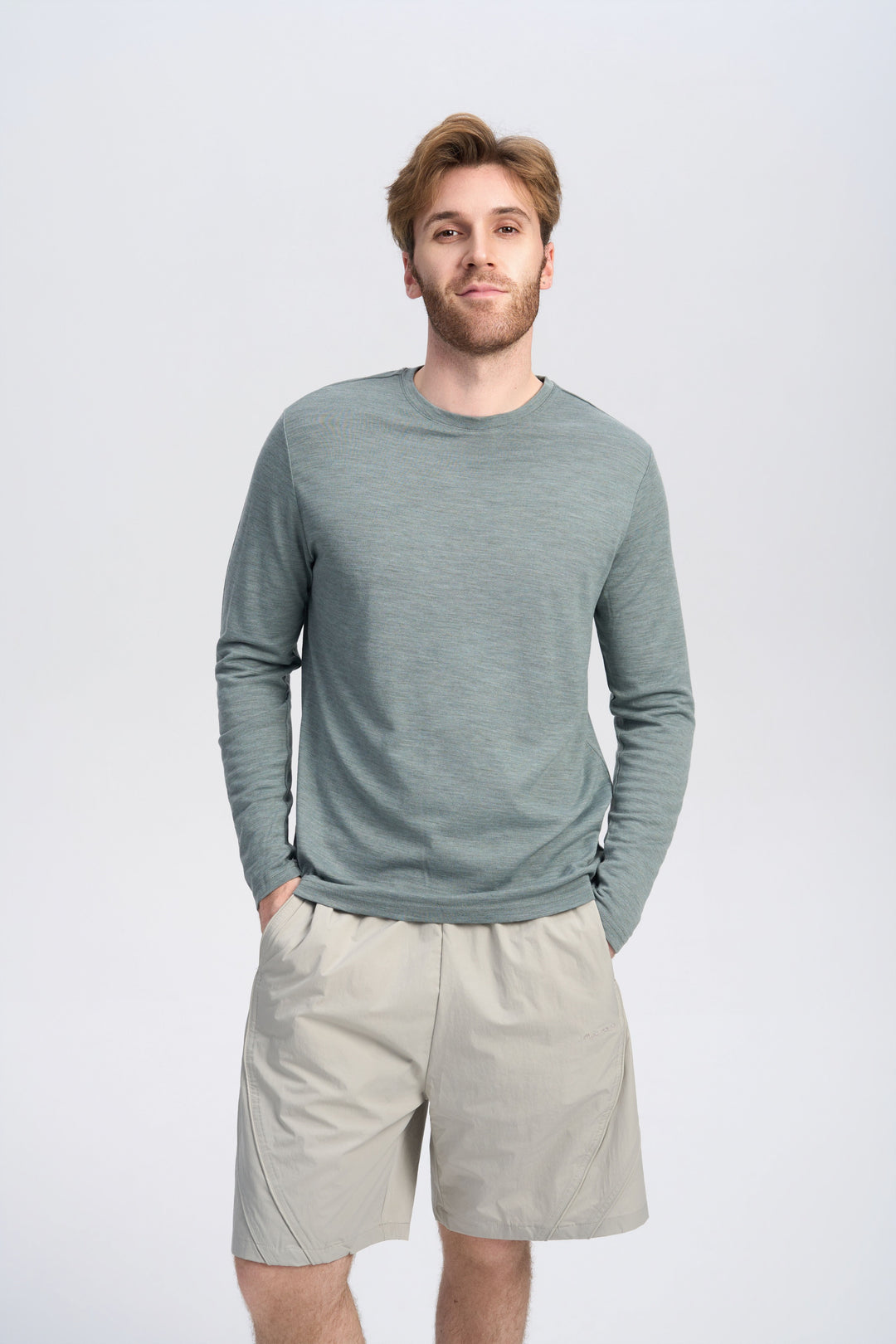 Herren Merino Langarmshirt 170 g – Ganzjahres-Crew
