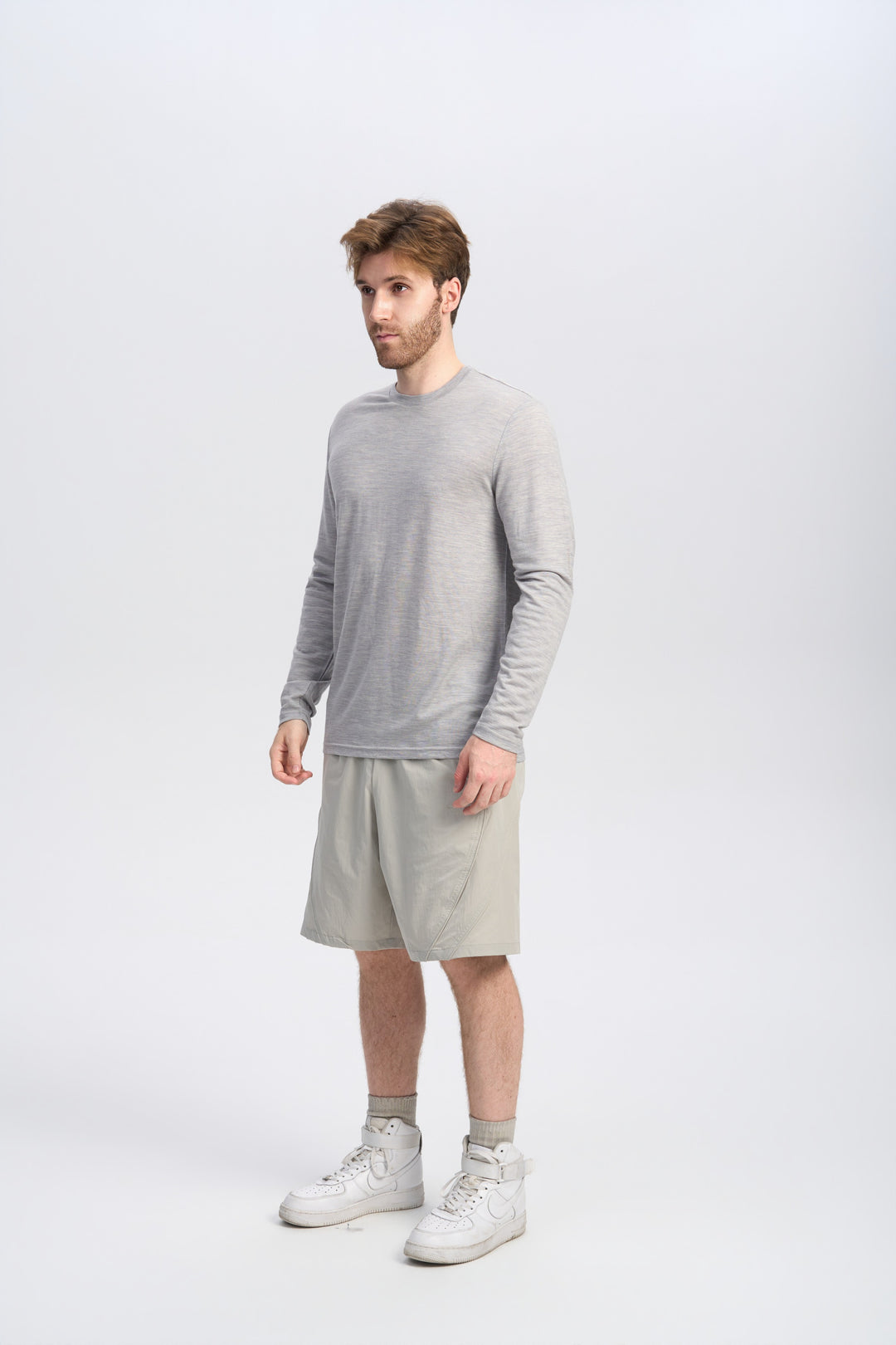 Herren Merino Langarmshirt 170 g – Ganzjahres-Crew