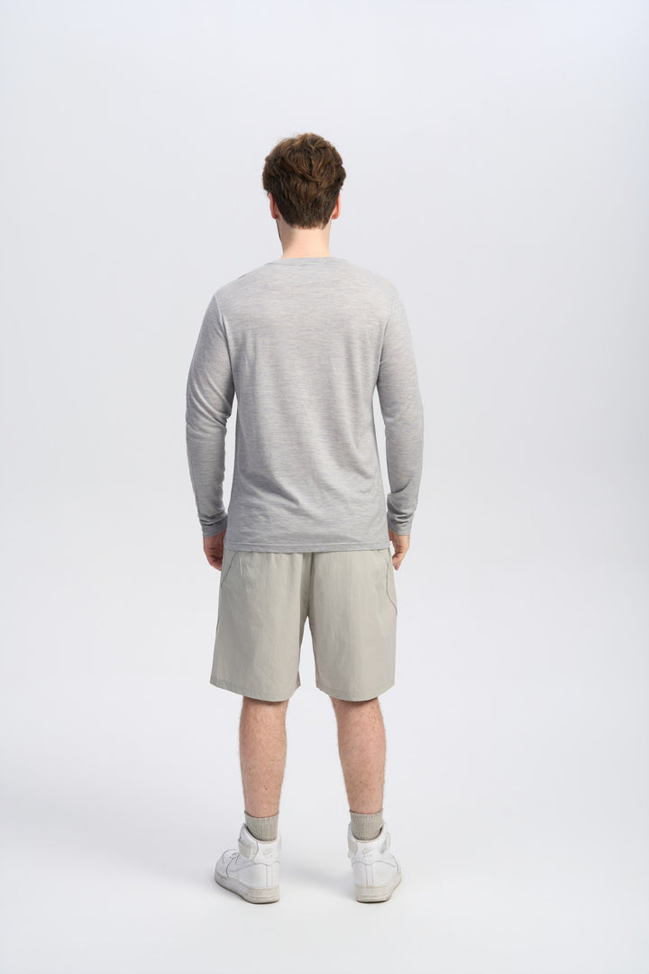 Herren Merino Langarmshirt 170 g – Ganzjahres-Crew