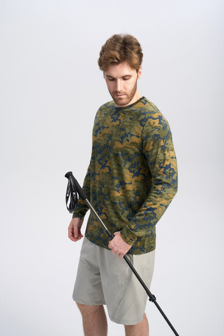Herren Merino Langarmshirt 170 g – Ganzjahres-Crew