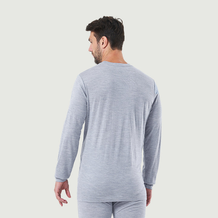 Herren Merino 200g Langarm Crew