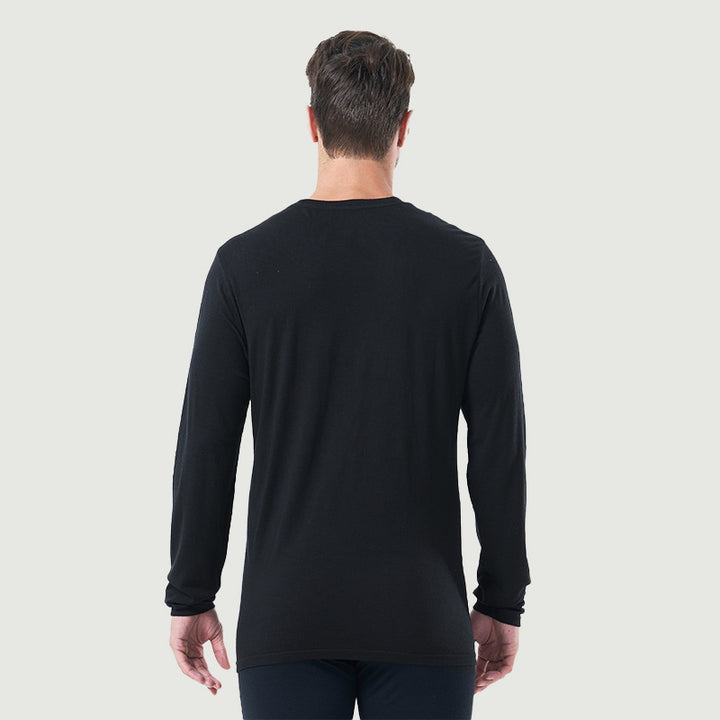 Herren Merino 200g Langarm Crew