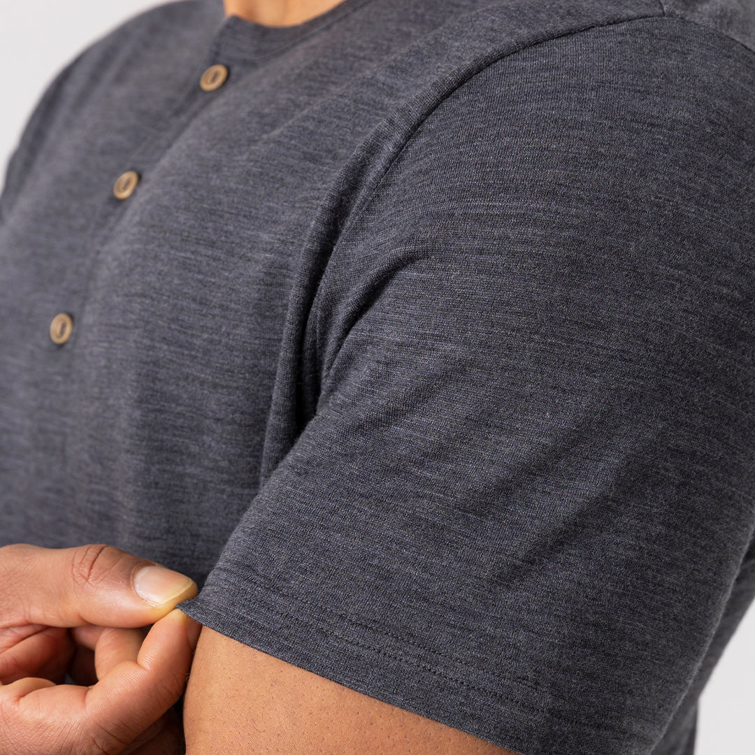 Men's Merino 170g Short Sleeve Henley