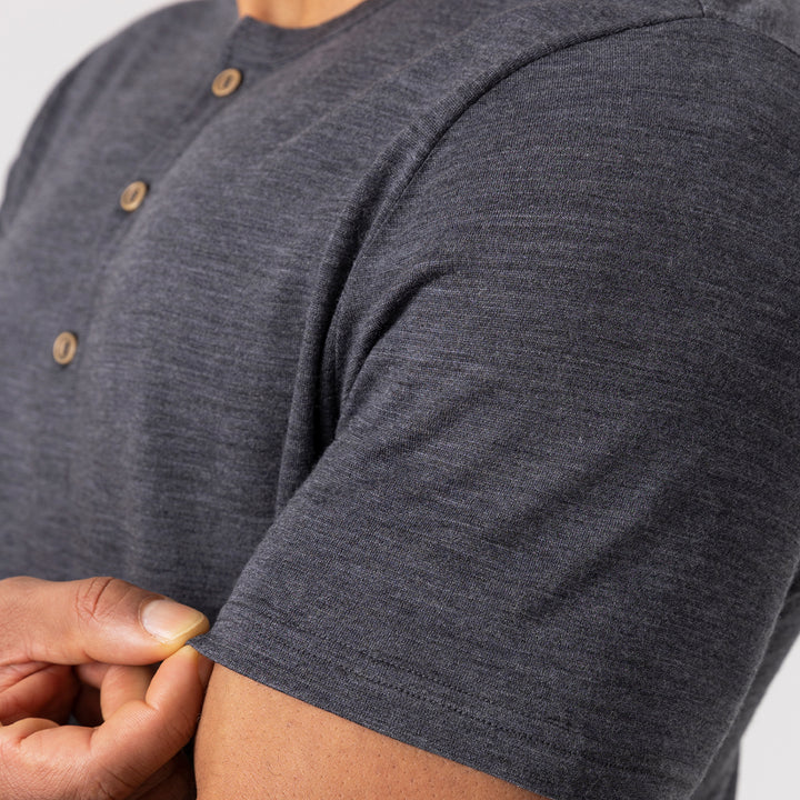 Men's Merino 170g Short Sleeve Henley