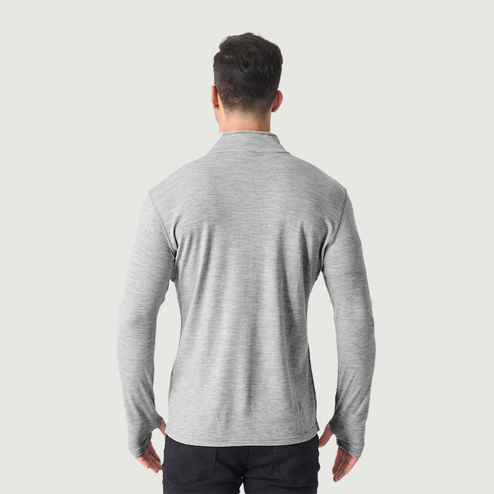 Men's Merino 250g Long Sleeve Half Zip Thermal Top