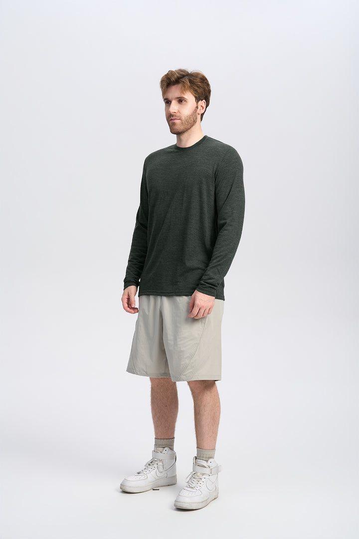 Herren Merino Langarmshirt 170 g – Ganzjahres-Crew