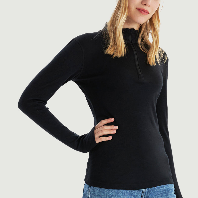 Women’s Merino 250g Long Sleeve Half Zip Thermal Top