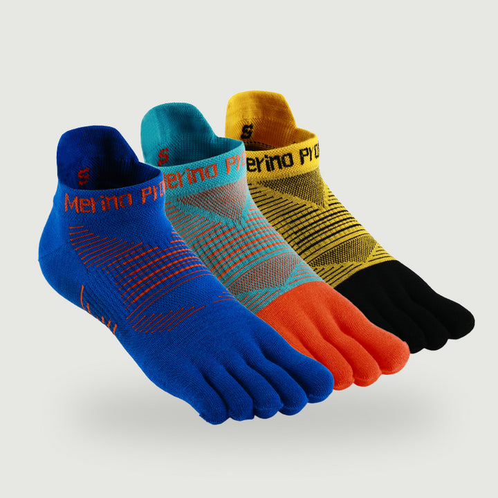 Unisex Merino No‑Show Toe Socks