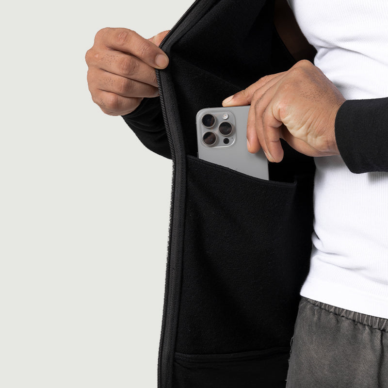 Herren Merino 220g Full-Zip Hoodie