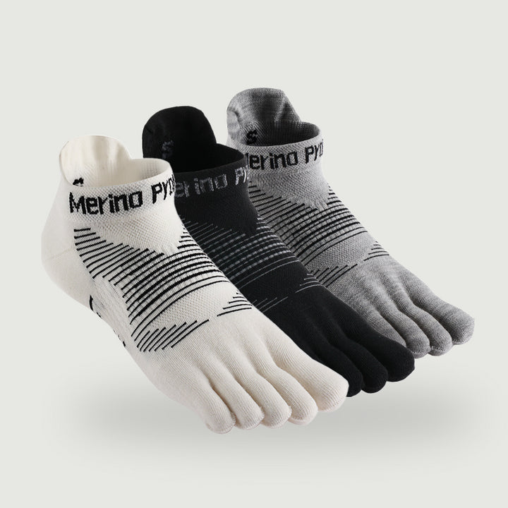 Unisex Merino No‑Show Toe Socks